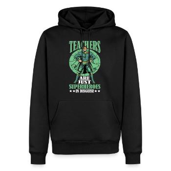 Teachers Are Just Superheroes In Disguise 17 - Männer Premium Bio Hoodie - Schwarz - Vorne - Nico (187cm)