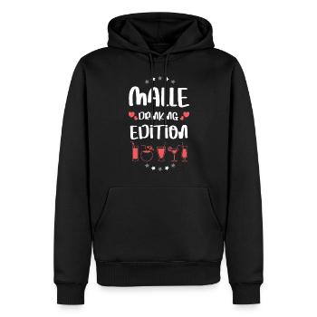 Malle Drinking Team - Männer Premium Bio Hoodie - Schwarz - Vorne - Nico (187cm)