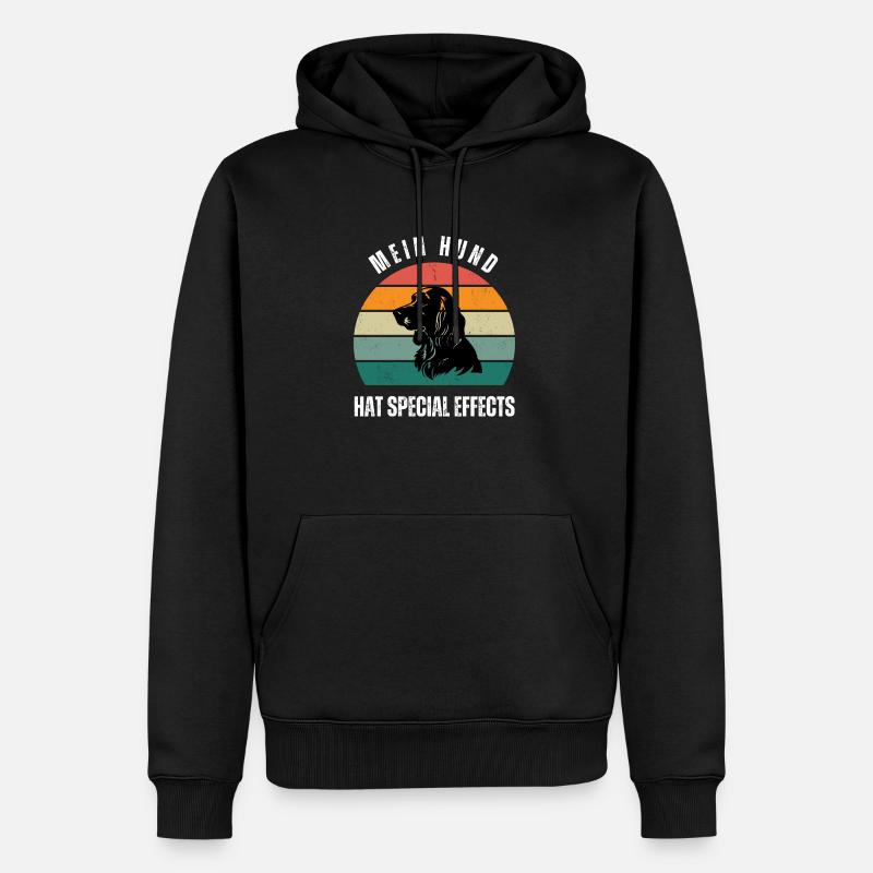 picardy Spaniel - Männer Premium Bio Hoodie - Schwarz