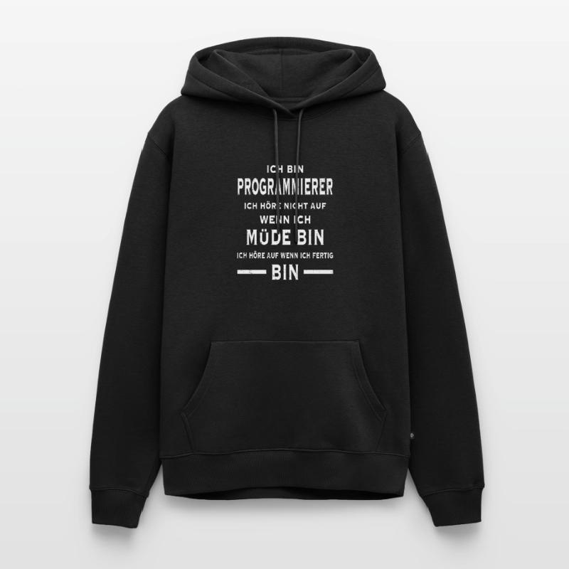Ich bin Programmierer Informatiker Programmieren Männer Premium Bio Hoodie