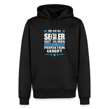 Sailors matured to perfection - Men’s Premium Organic Hoodie - black - Front - Nico (187cm)