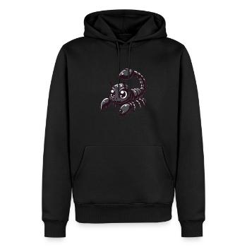 Bébé Scorpion - Sweat à capuche Premium bio Homme - noir - Devant - Nico (187cm)