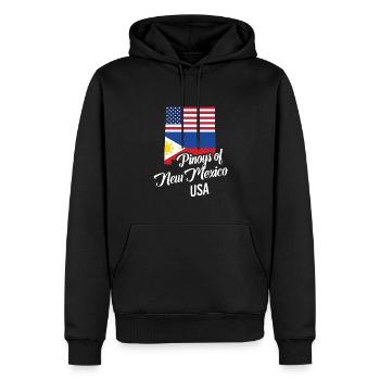 Filipinos of New Mexico Design für stolze Fil-Ams - Männer Premium Bio Hoodie - Schwarz - Vorne - Nico (187cm)