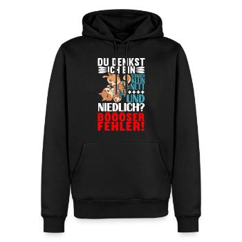 Brazilian Jiu Jitsu Grappling - Männer Premium Bio Hoodie - Schwarz - Vorne - Nico (187cm)