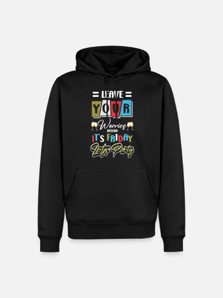 Feiern Alkohol Event Mädelsabend - Männer Premium Bio Hoodie - Schwarz
