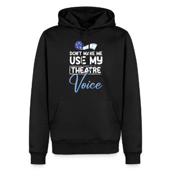 Actor Mask Nerd - Men’s Premium Organic Hoodie - black - Front - Nico (187cm)