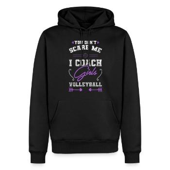 L’équipe de volleyball remporte le volleyball de plage - Sweat à capuche Premium bio Homme - noir - Devant - Nico (187cm)