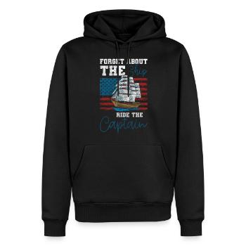 Lac Sailboat Beach - Sweat à capuche Premium bio Homme - noir - Devant - Nico (187cm)