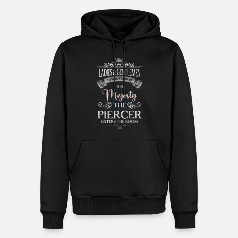 Piercer Art Profession Plug - Sweat à capuche Premium bio Homme - noir