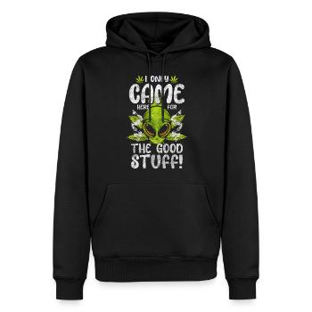 Ufo Universum Sterne Planet - Männer Premium Bio Hoodie - Schwarz - Vorne - Nico (187cm)
