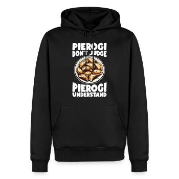 Pierogi Polen Polnische Lebensmittel Piroggen - Männer Premium Bio Hoodie - Schwarz - Vorne - Nico (187cm)