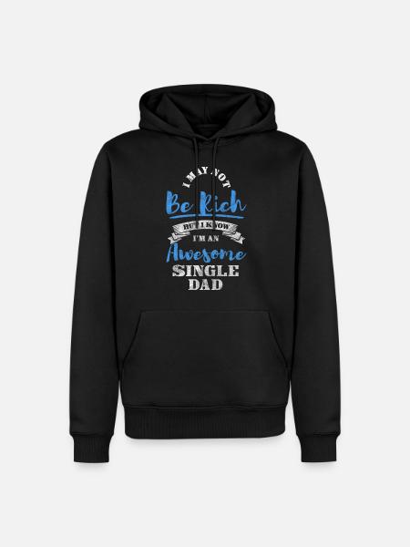 Single Parent Responsibility Sarcasm - Men’s Premium Organic Hoodie - black
