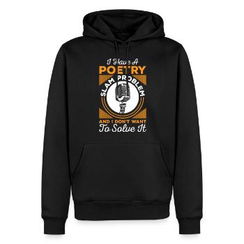 Poesie Schreiben Literatur Buch - Männer Premium Bio Hoodie - Schwarz - Vorne - Nico (187cm)