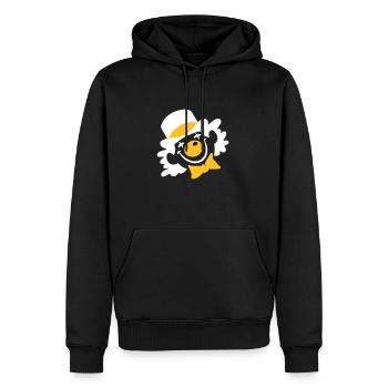 Ein Clown Gesicht - Männer Premium Bio Hoodie - Schwarz - Vorne - Nico (187cm)