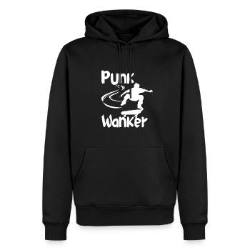 Punk Wanker - Männer Premium Bio Hoodie - Schwarz - Vorne - Nico (187cm)