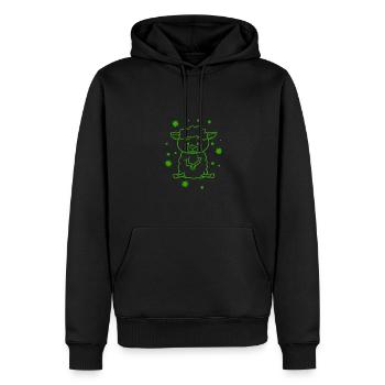 Süßes Schaf - Männer Premium Bio Hoodie - Schwarz - Vorne - Nico (187cm)