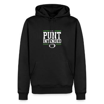Punt Football prévu - Sweat à capuche Premium bio Homme - noir - Devant - Nico (187cm)