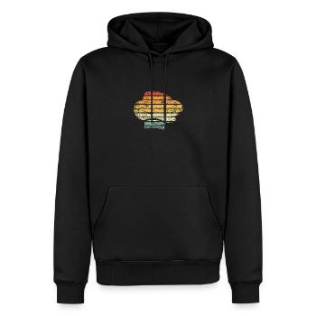 Teig Im Retro vintage - Männer Premium Bio Hoodie - Schwarz - Vorne - Nico (187cm)
