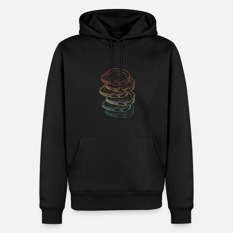 Rindfleisch Bunt Kochen - Männer Premium Bio Hoodie - Schwarz