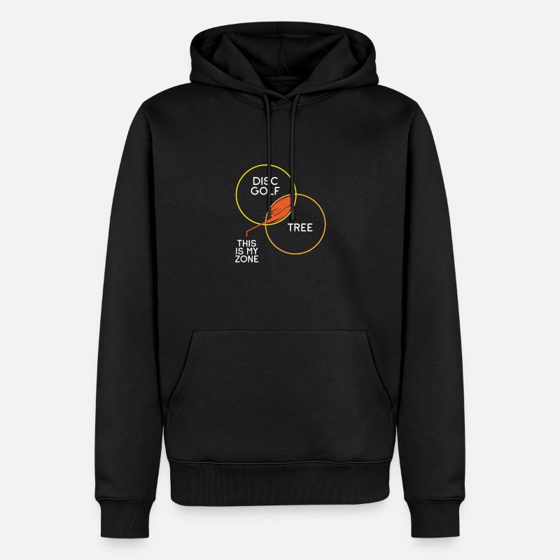 Disc Golf et Tree Zone - Sweat à capuche Premium bio Homme - noir