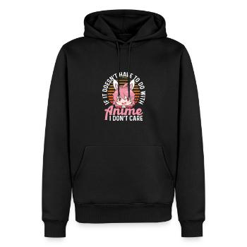 Eat sleep Anime - Männer Premium Bio Hoodie - Schwarz - Vorne - Nico (187cm)