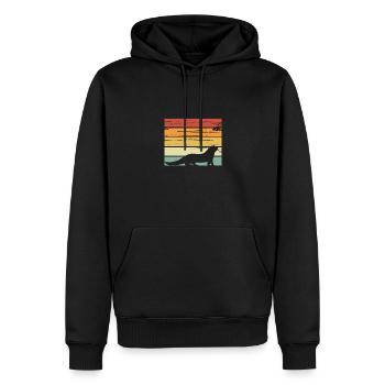 Frettchen retro vintage - Männer Premium Bio Hoodie - Schwarz - Vorne - Nico (187cm)