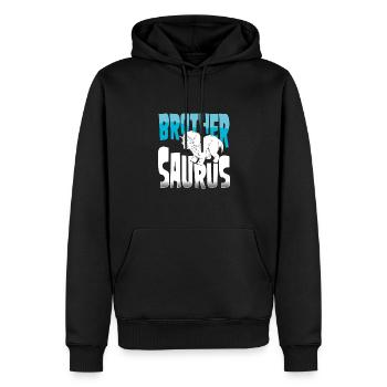 Bruder Triceratops - Männer Premium Bio Hoodie - Schwarz - Vorne - Nico (187cm)