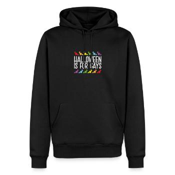 Halloween ist für Schwule - Männer Premium Bio Hoodie - Schwarz - Vorne - Nico (187cm)