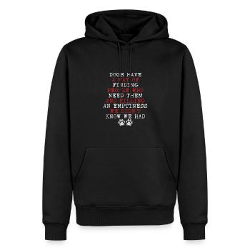 Dogs have a way - Men’s Premium Organic Hoodie - black - Front - Nico (187cm)