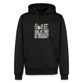 Gone haunting reviendra - Sweat à capuche Premium bio Homme - noir - Devant - Nico (187cm)