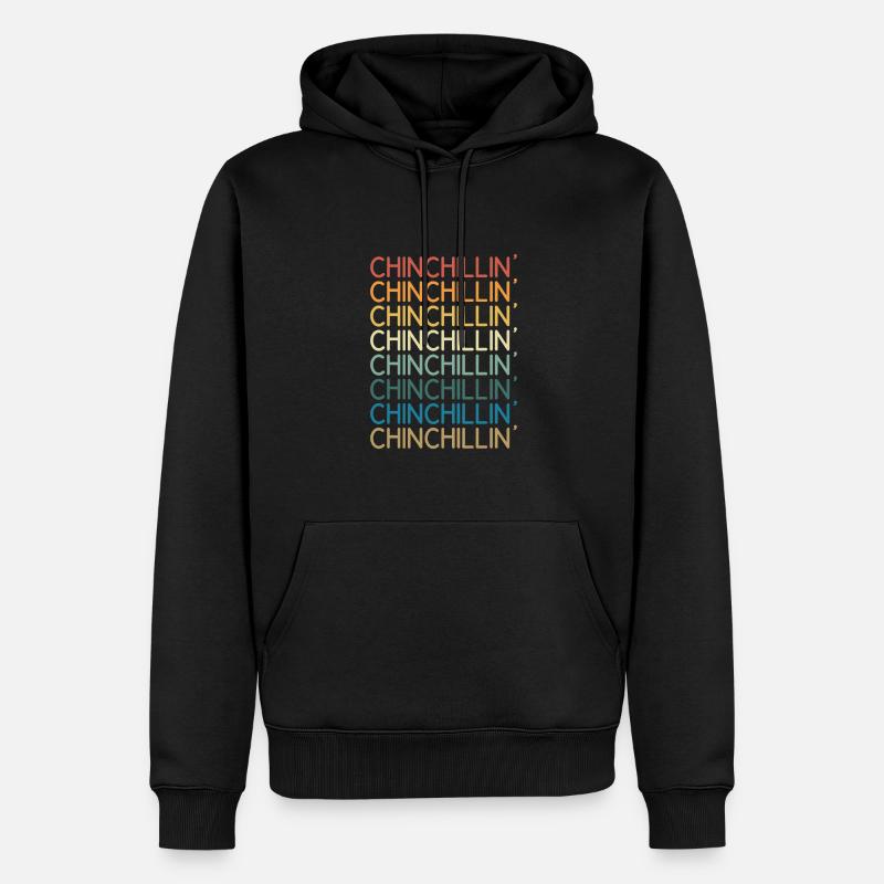 Chinchillin Bunt - Männer Premium Bio Hoodie - Schwarz