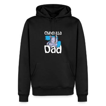 Chinchilla Vater - Männer Premium Bio Hoodie - Schwarz - Vorne - Nico (187cm)