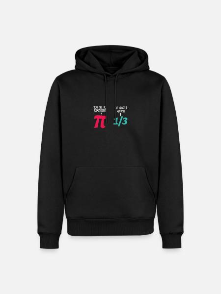 Math Fun Pi - Sweat à capuche Premium bio Homme - noir