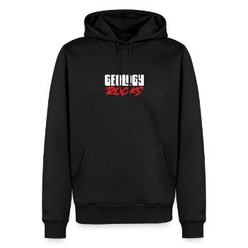 Geologist rocks - Men’s Premium Organic Hoodie - black - Front - Nico (187cm)
