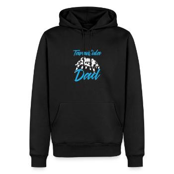 Tarentule Papa - Sweat à capuche Premium bio Homme - noir - Devant - Nico (187cm)