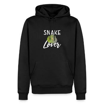 Bel amoureux des serpents - Sweat à capuche Premium bio Homme - noir - Devant - Nico (187cm)