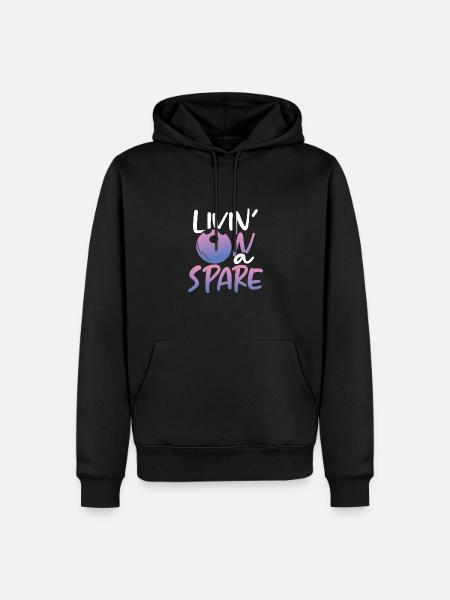Getting by with little - Men’s Premium Organic Hoodie - black