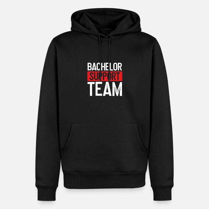 Équipe d’assistance - Sweat à capuche Premium bio Homme - noir
