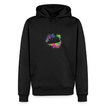 Navigation de plaisance d’été colorée - Sweat à capuche Premium bio Homme - noir - Devant - Nico (187cm)