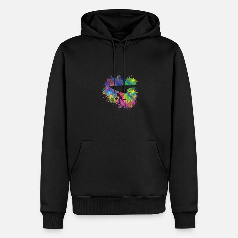Sommer Gleitschirm - Männer Premium Bio Hoodie - Schwarz