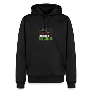 Ein frohes Weihnachtsfest - Männer Premium Bio Hoodie - Schwarz - Vorne - Nico (187cm)
