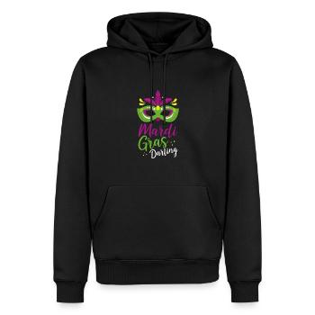 Mardi Gras Liebling - Männer Premium Bio Hoodie - Schwarz - Vorne - Nico (187cm)