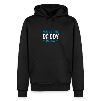 Soon be a dad 2022 - Men’s Premium Organic Hoodie - black - Front - Nico (187cm)