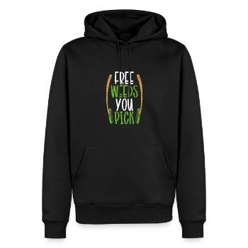 Mauvaises herbes gratuites que vous choisissez - Sweat à capuche Premium bio Homme - noir - Devant - Nico (187cm)