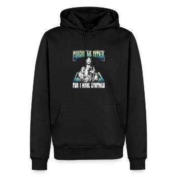 Verzeihen Sie Mir, Ich Habe - Männer Premium Bio Hoodie - Schwarz - Vorne - Nico (187cm)