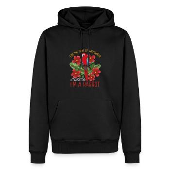 Ich Bin Ein Papagei An Halloween - Männer Premium Bio Hoodie - Schwarz - Vorne - Nico (187cm)