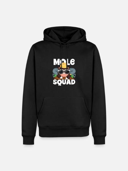 Mole troop with sunglasses - Men’s Premium Organic Hoodie - black