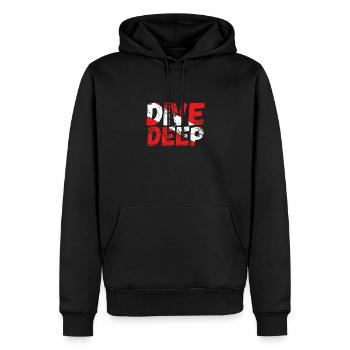 Tauchen Sie Tief Ein Taucher - Männer Premium Bio Hoodie - Schwarz - Vorne - Nico (187cm)