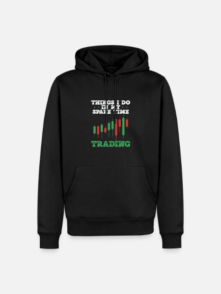 Handel In Meiner Freizeit - Männer Premium Bio Hoodie - Schwarz