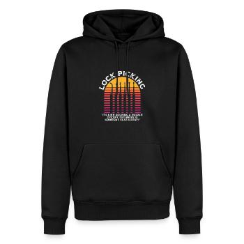 Das Knacken Von Schlössern Ist Wie Das - Männer Premium Bio Hoodie - Schwarz - Vorne - Nico (187cm)